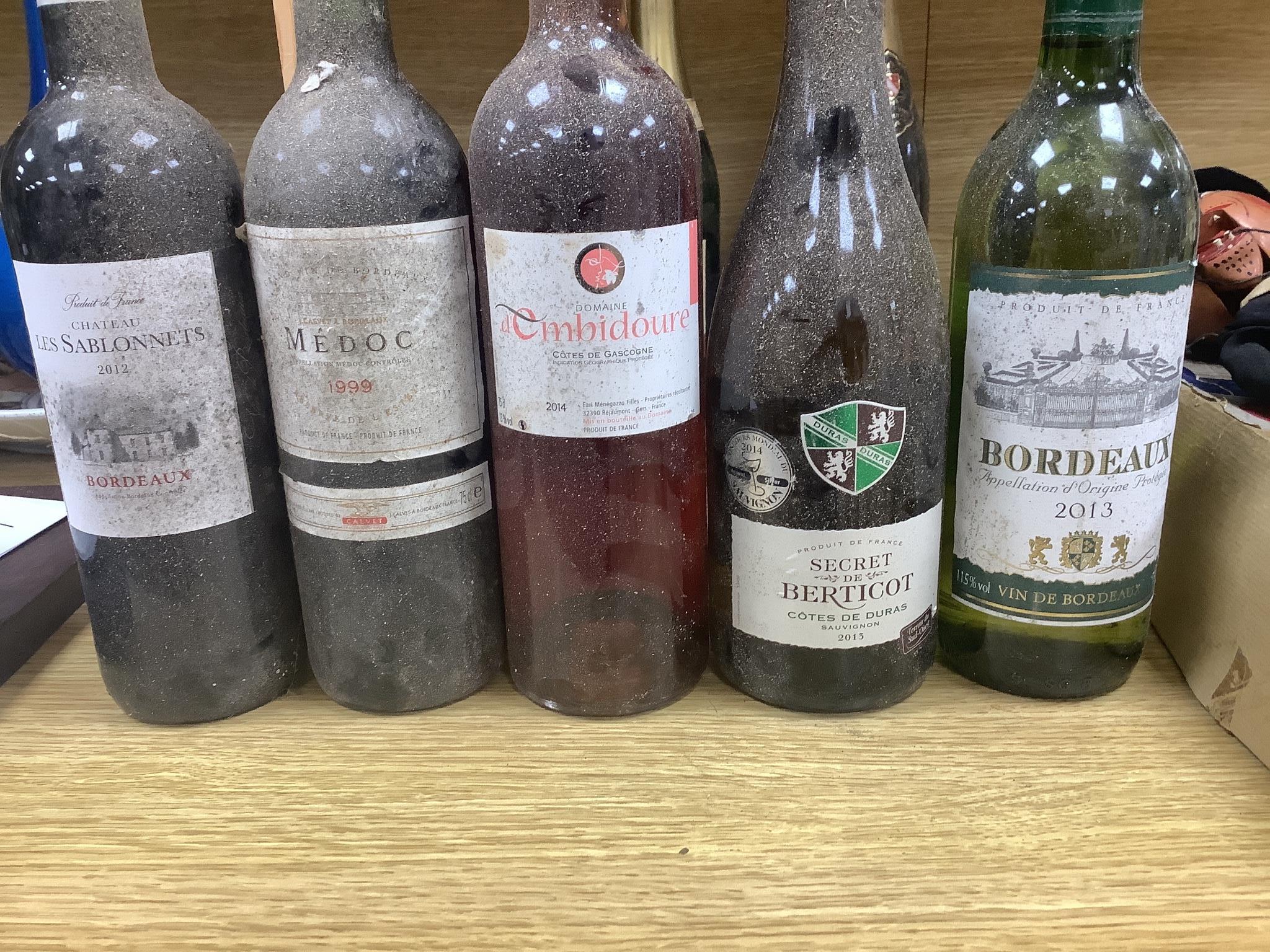 14 assorted wines